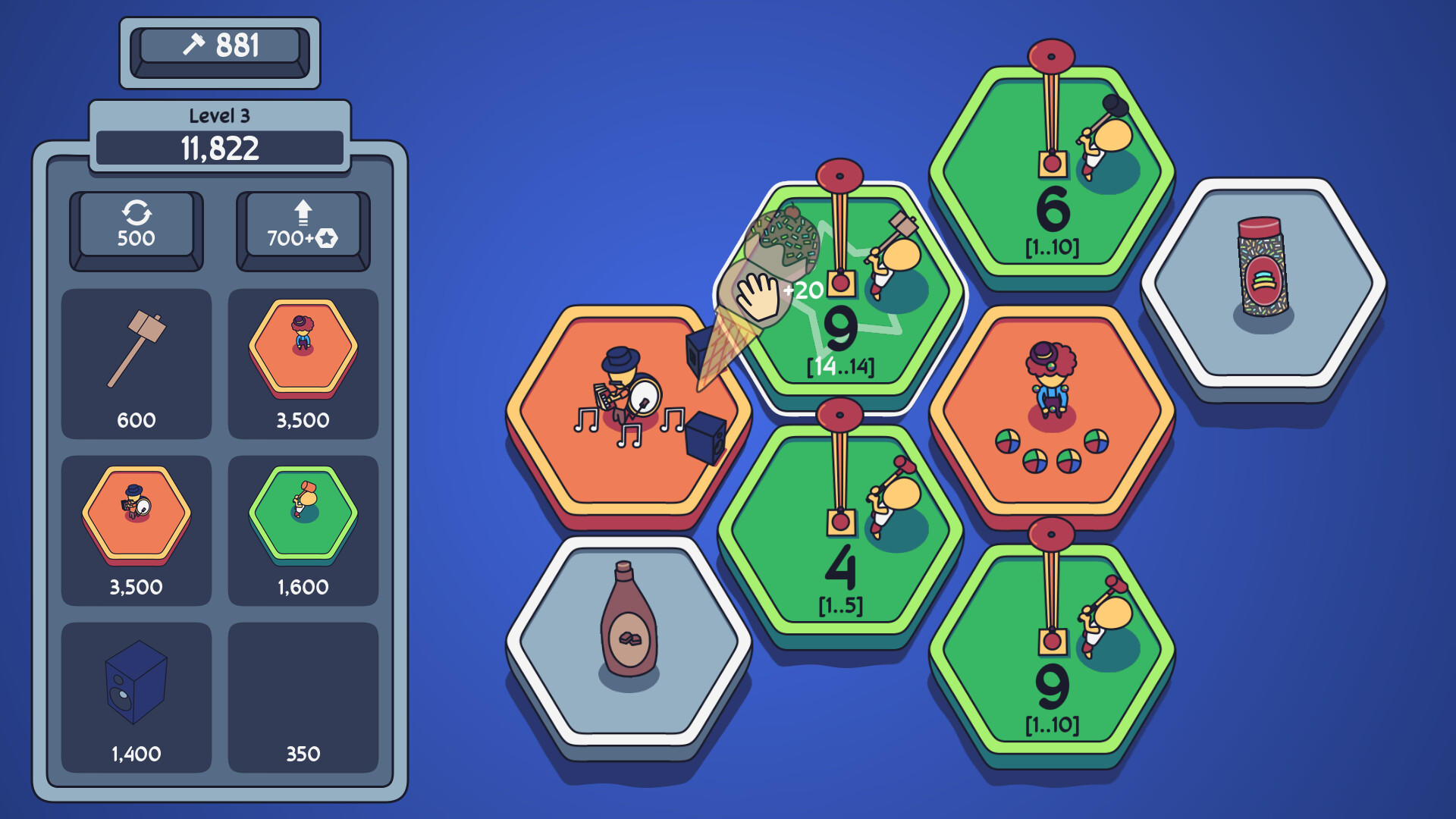 Screenshot of Hex Strikers