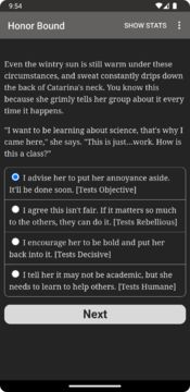 Cuplikan Layar Game Honor Bound