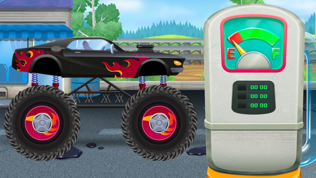 몬스터 트럭: 키즈를 위한 레이싱 게임 게임 스크린 샷