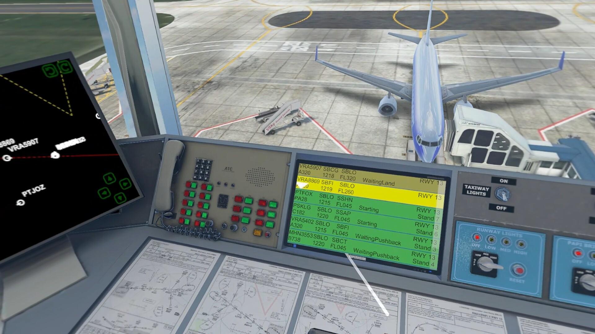 Cuplikan Layar Game V-Air Traffic Control