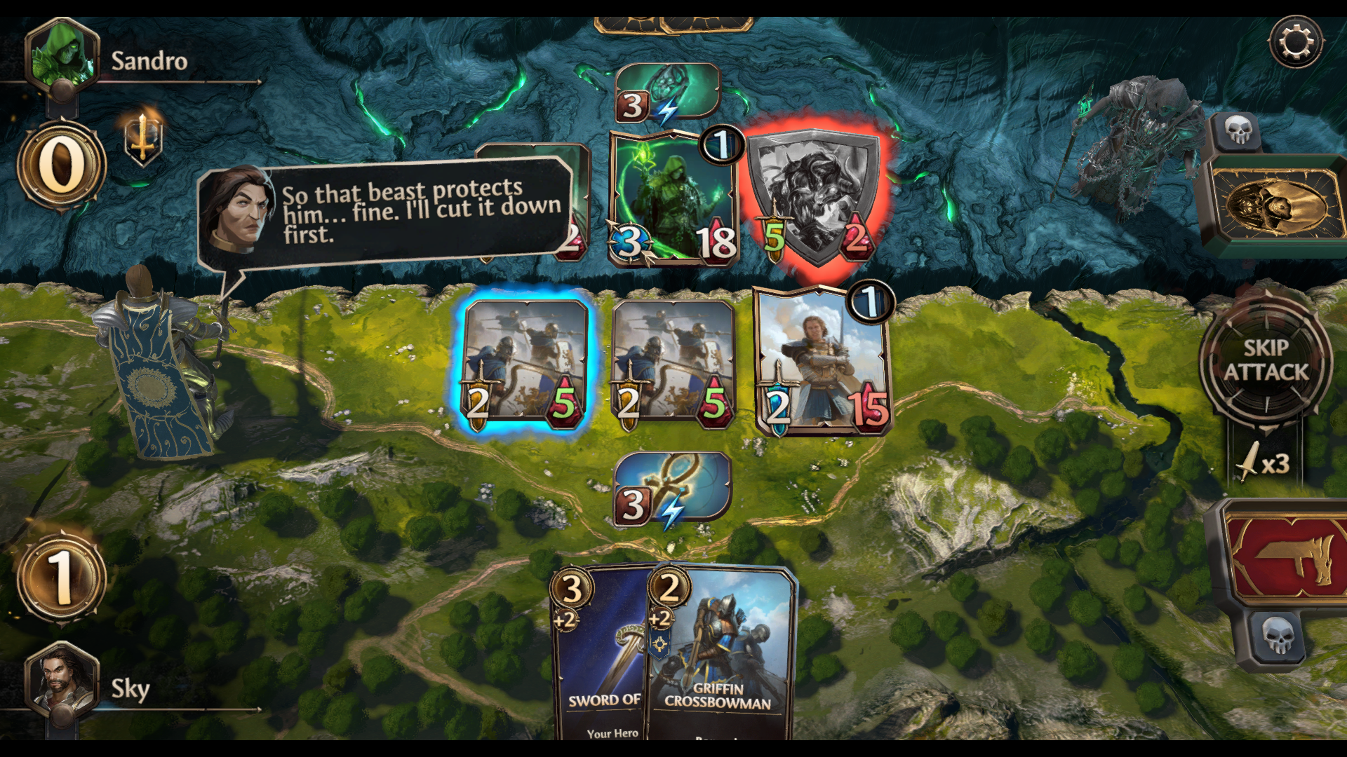 Скриншот игры Might & Magic Fates TCG