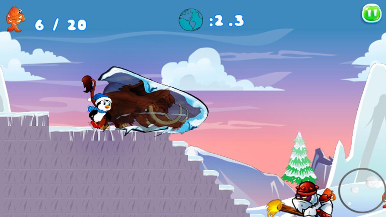 Penguin Skater Run Game Screenshot