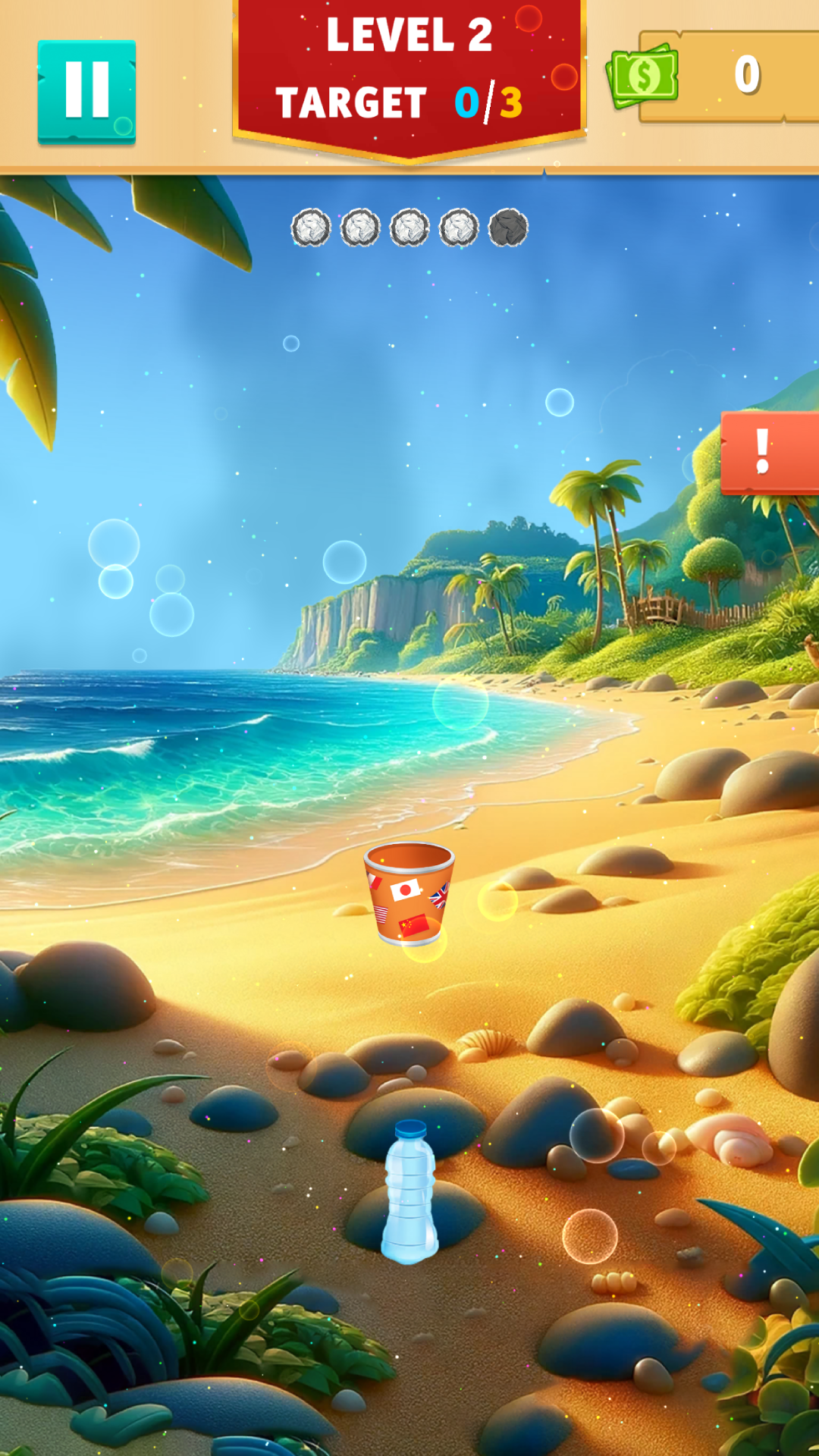 Paper Toss : World Tour Game Screenshot