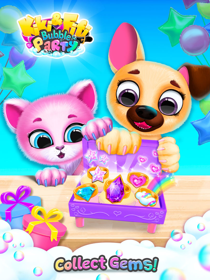 Kiki & Fifi Bubble Party ภาพหน้าจอเกม