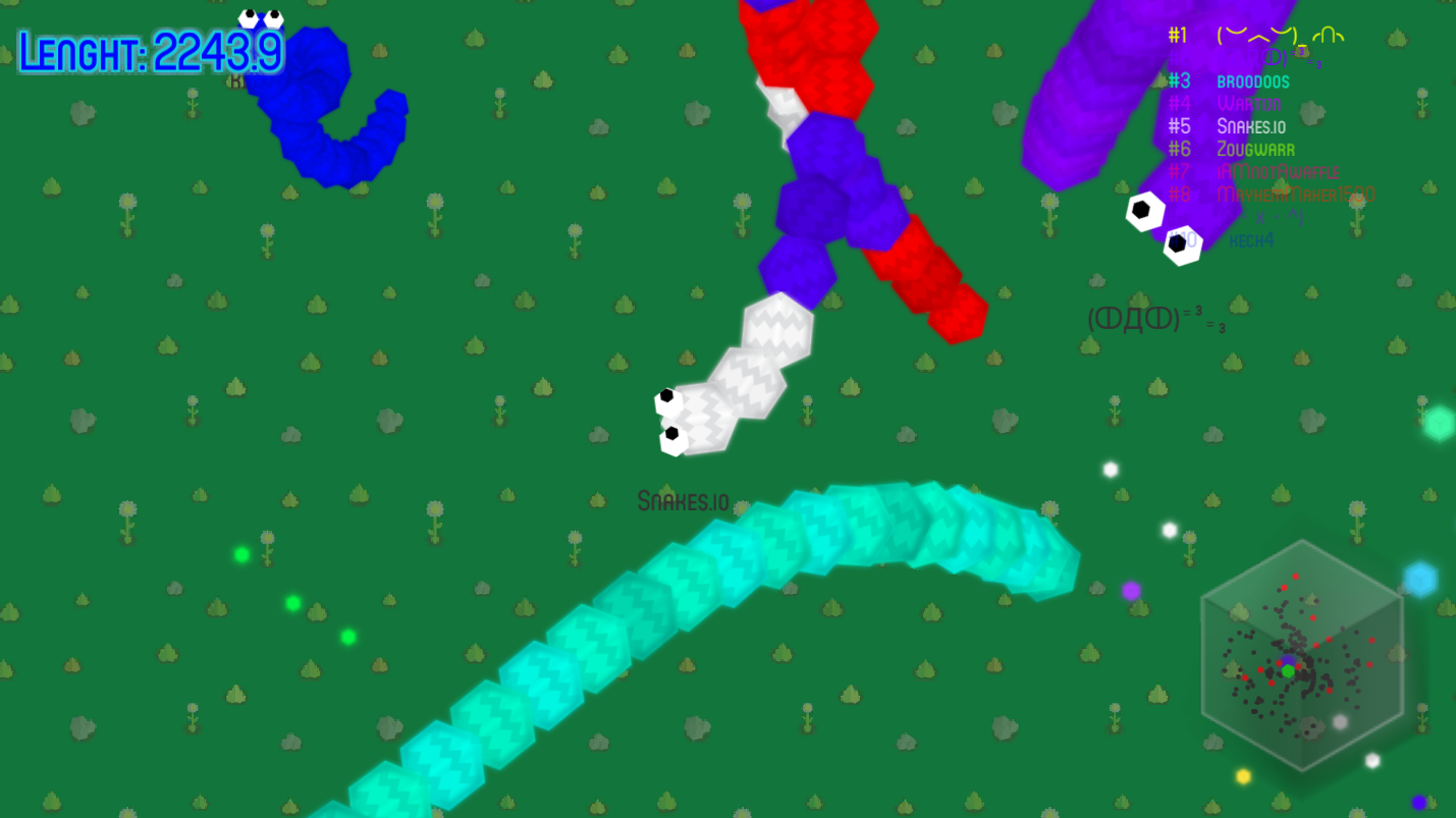 Snakes.io ภาพหน้าจอเกม