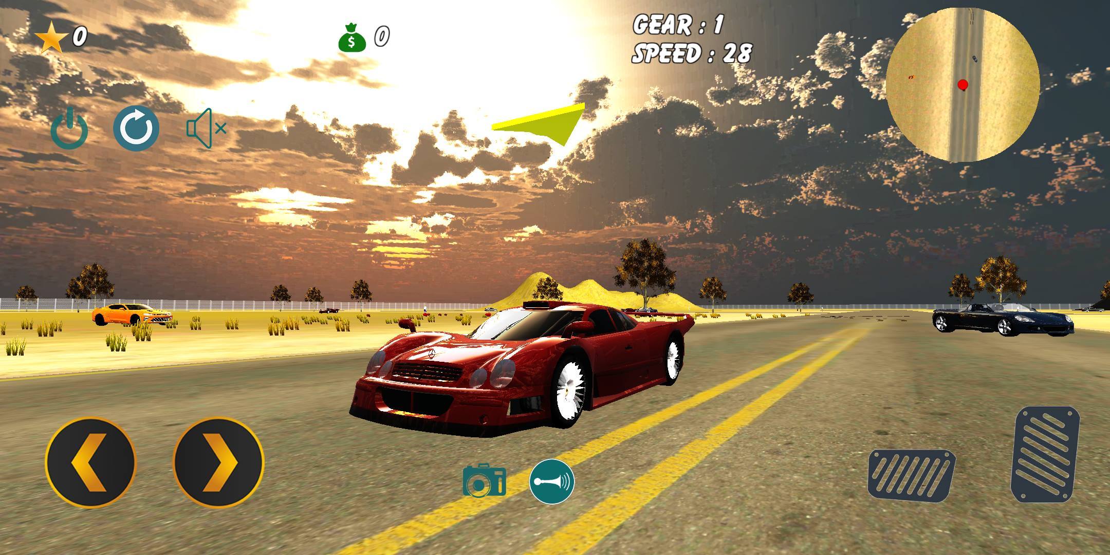 CLK GTR Drift Simulator Game Screenshot