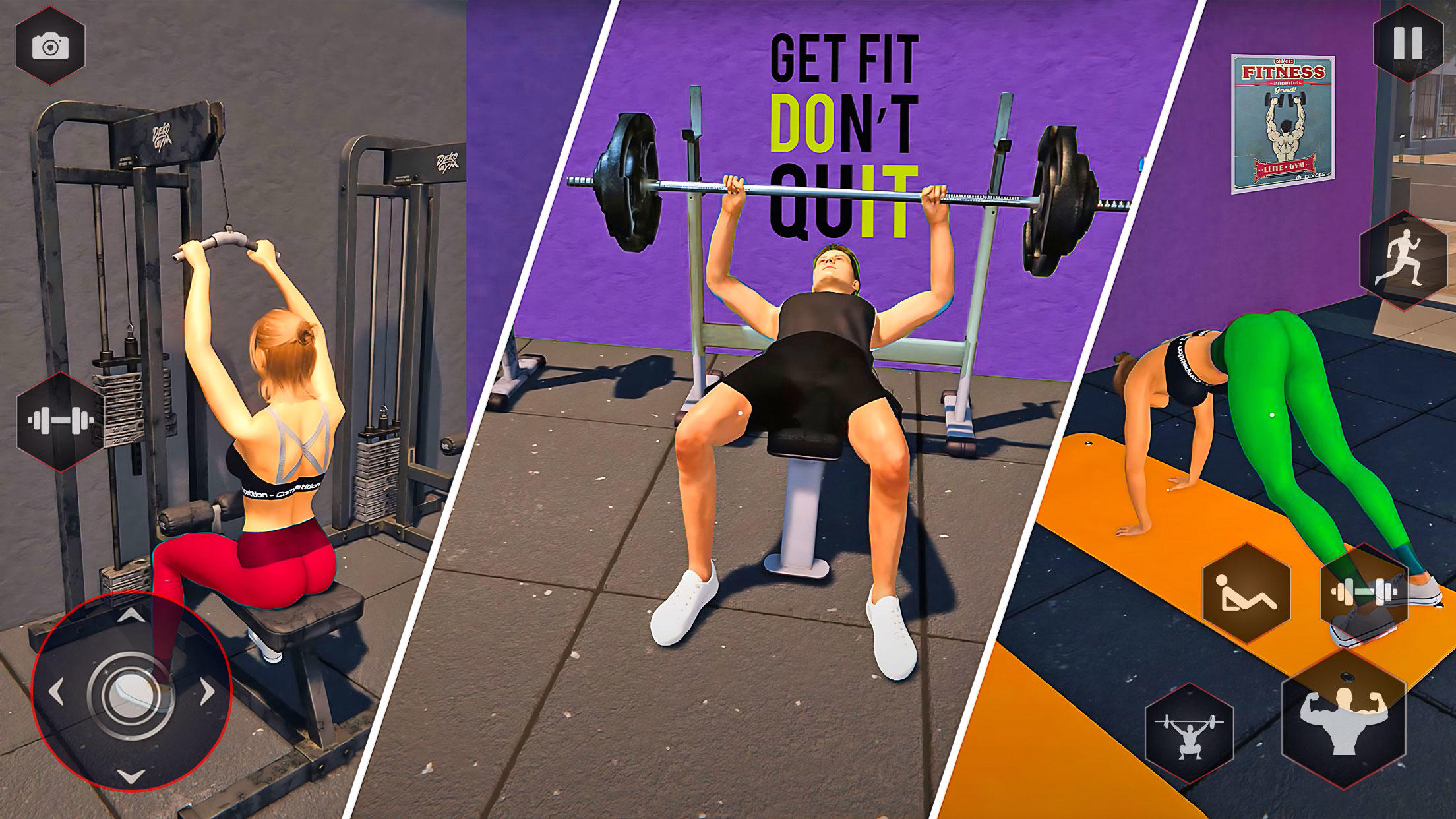 Screenshot of Gym Simulator 3D: Fitness Game