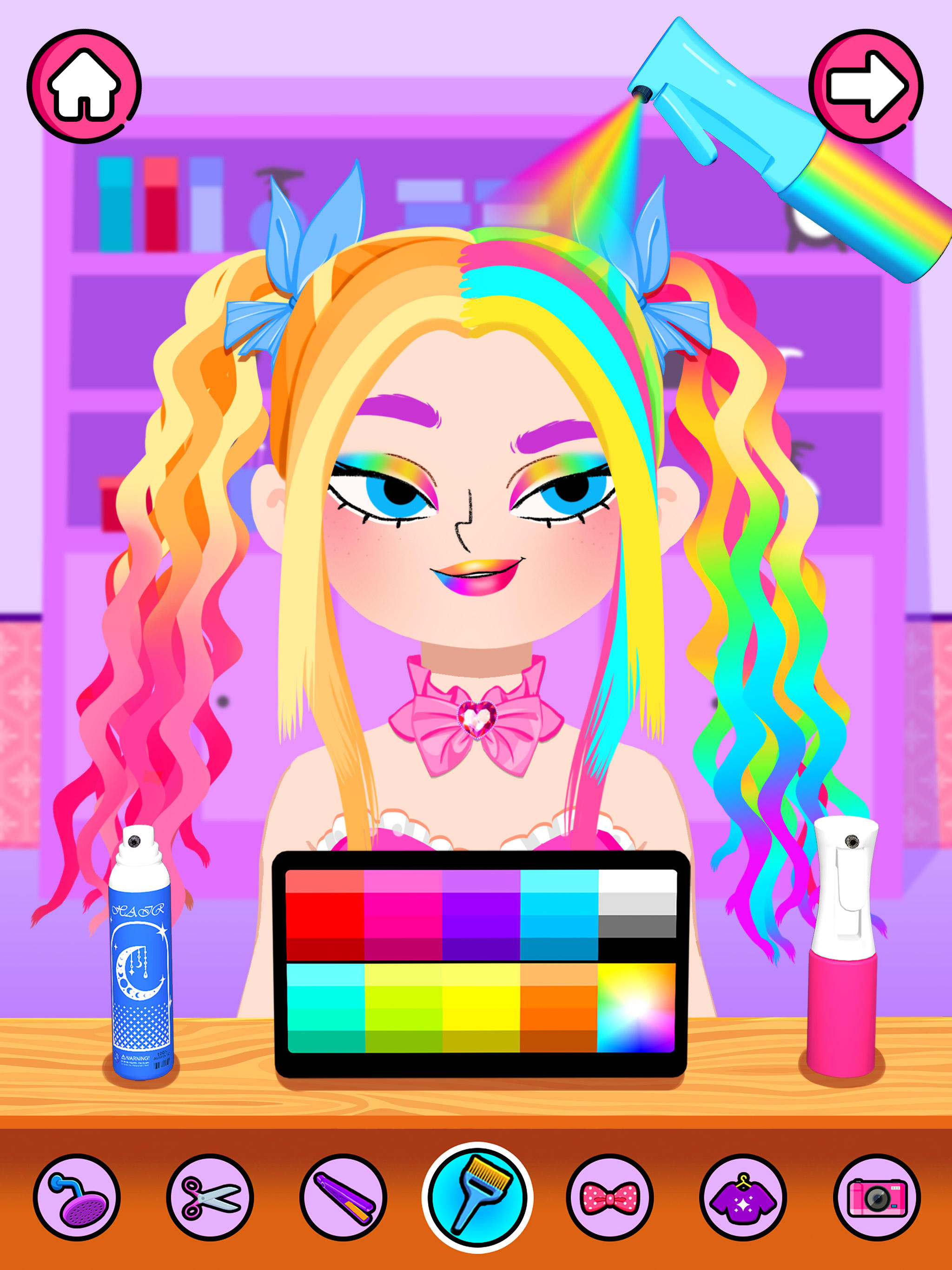 Hair Salon Makeup Girls Games Game Screenshot