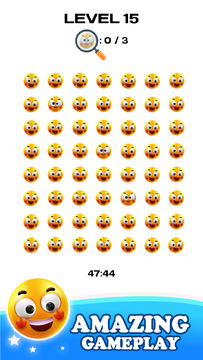 Odd 1 Out Emoji Puzzle Game Game Screenshot
