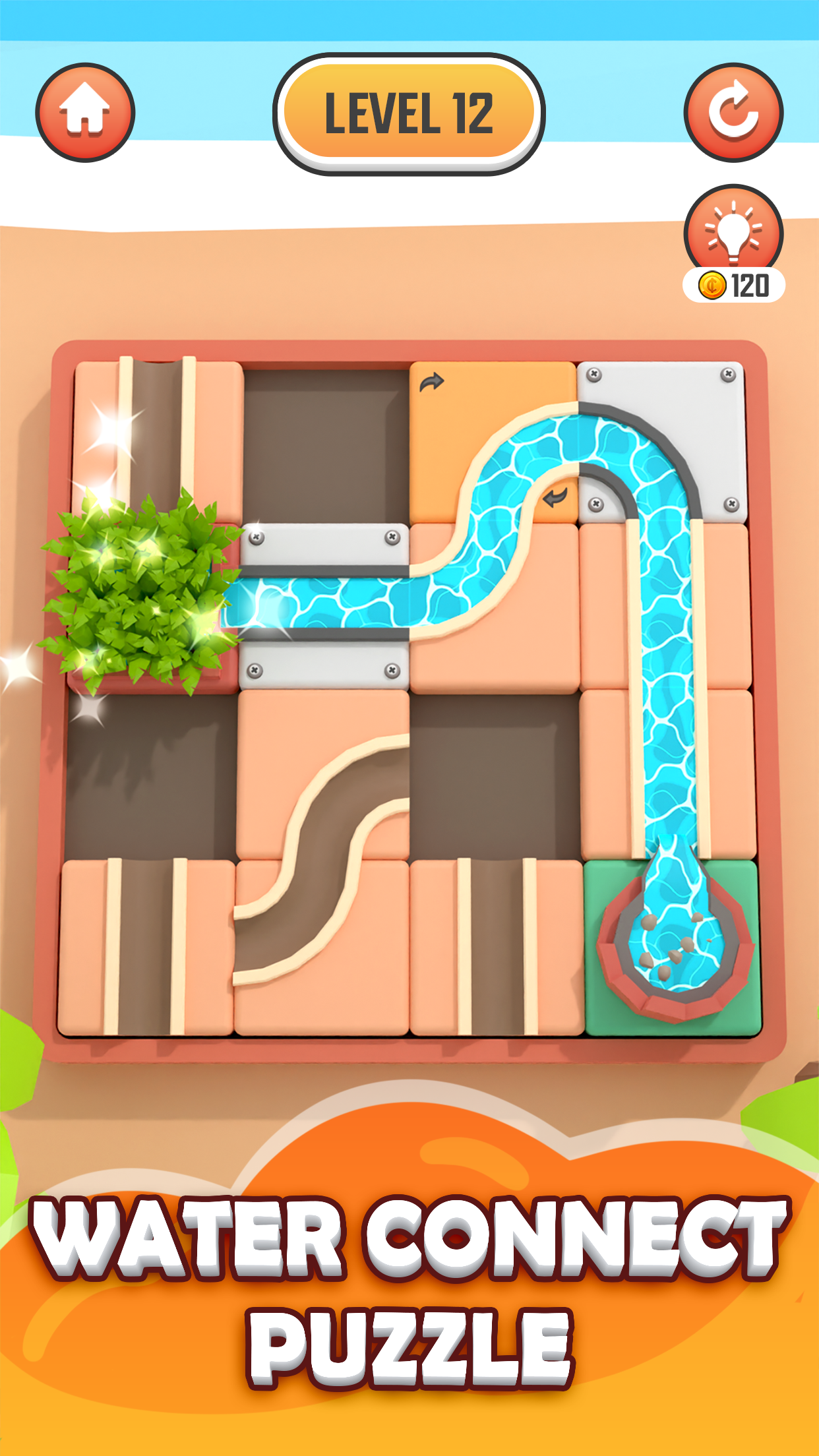 Cuplikan Layar Game Water Flow : 3D Puzzle