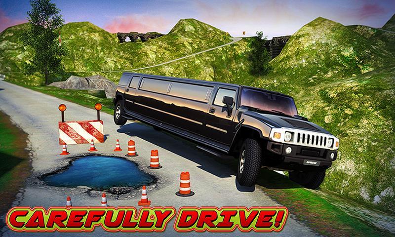 Offroad Hill Limo Driving 3D ภาพหน้าจอเกม