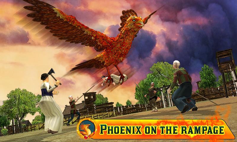 Angry Phoenix Revenge 3D Game Screenshot