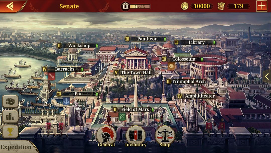 Screenshot of Great Conqueror: Rome War Game