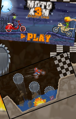 Moto X3M Spooky Land: Play Moto X3M Spooky Land for free