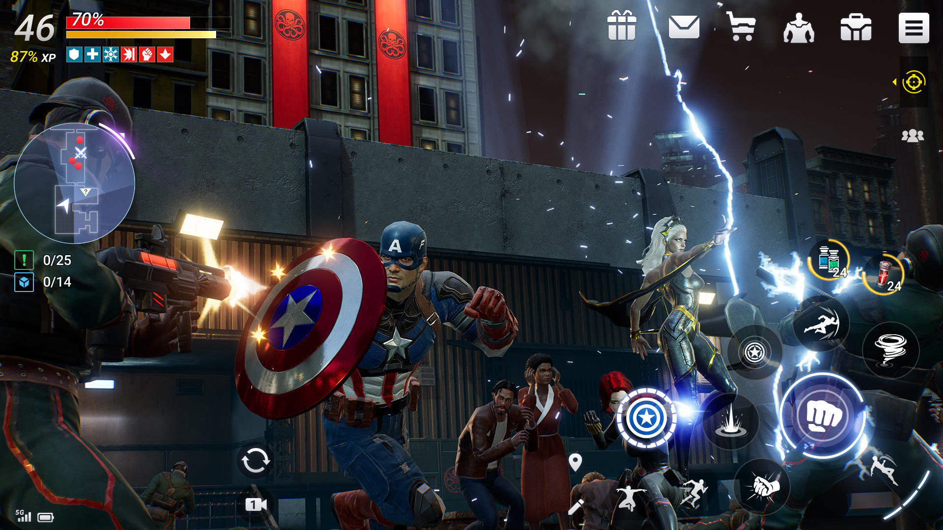 MARVEL Future Revolution (Soft Launch) Game Screenshot