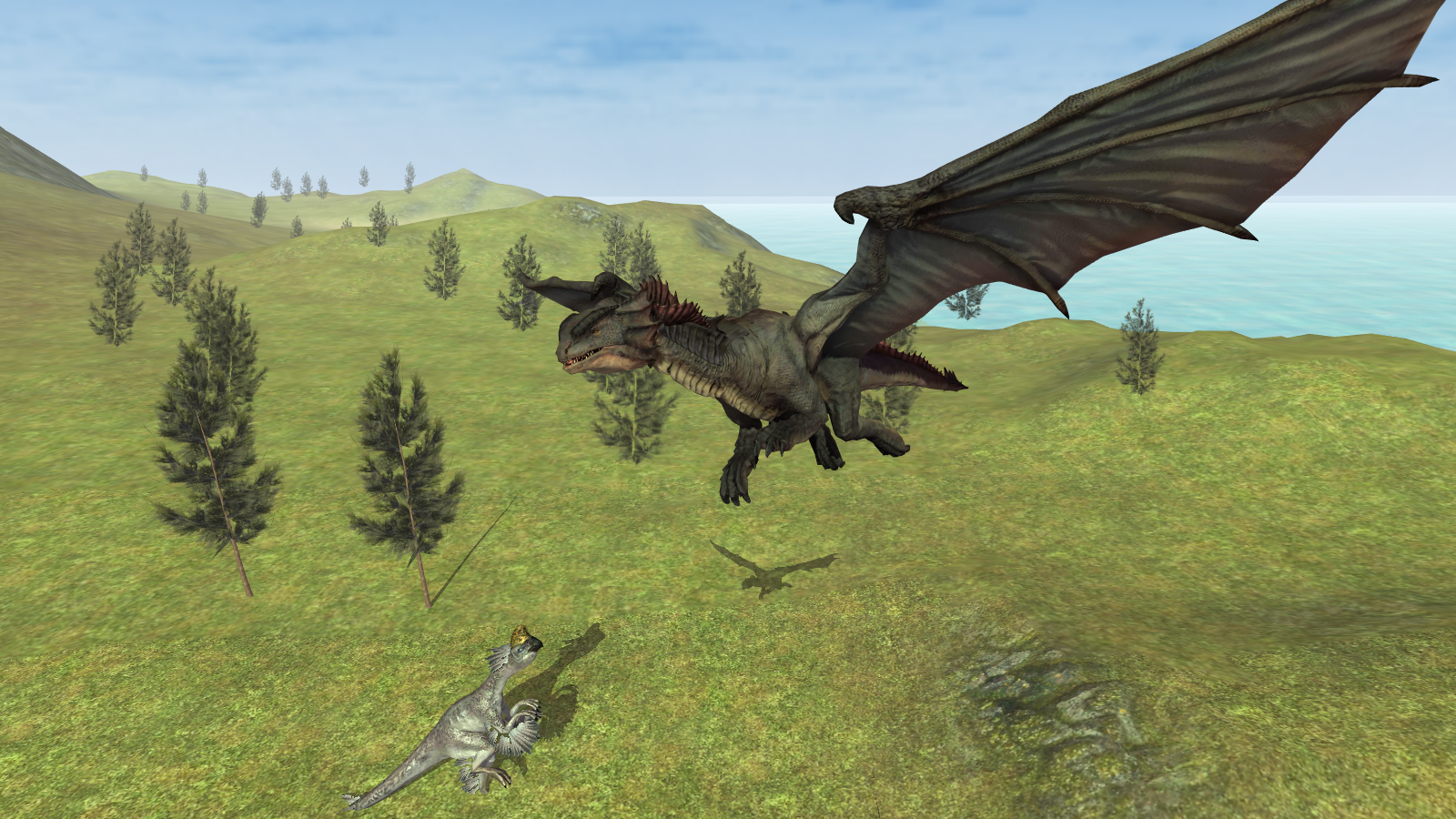 Скриншот игры Flying Fury Dragon Simulator