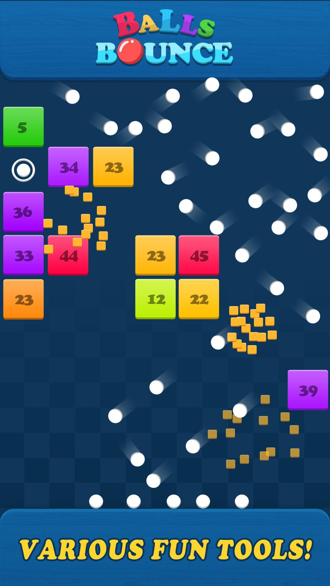 Balls Bounce:Bricks Crasher Game Screenshot