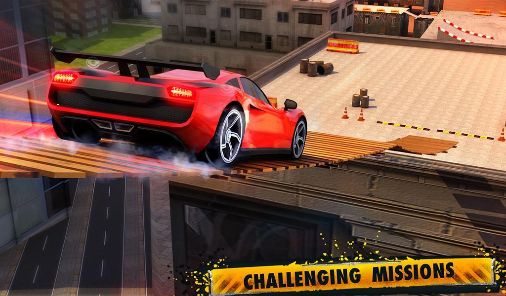 City RoofTop Stunts 2016 Game Screenshot