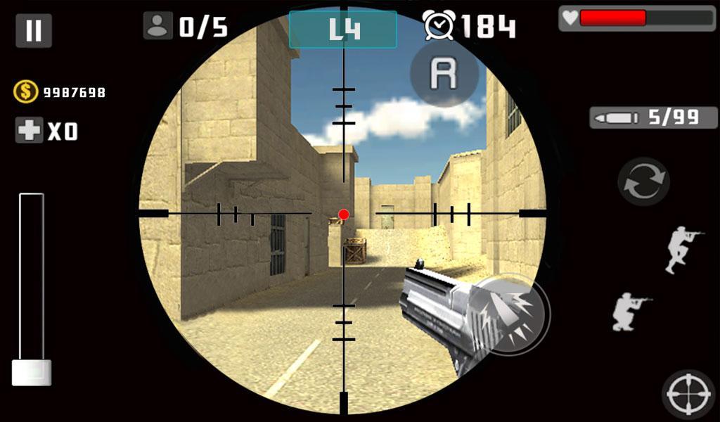 Gun Shot Fire War Game Screenshot