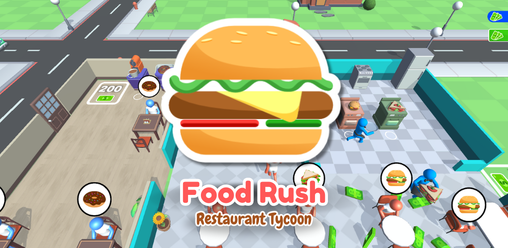 Banner of Food Rush: Restaurant Tycoon 