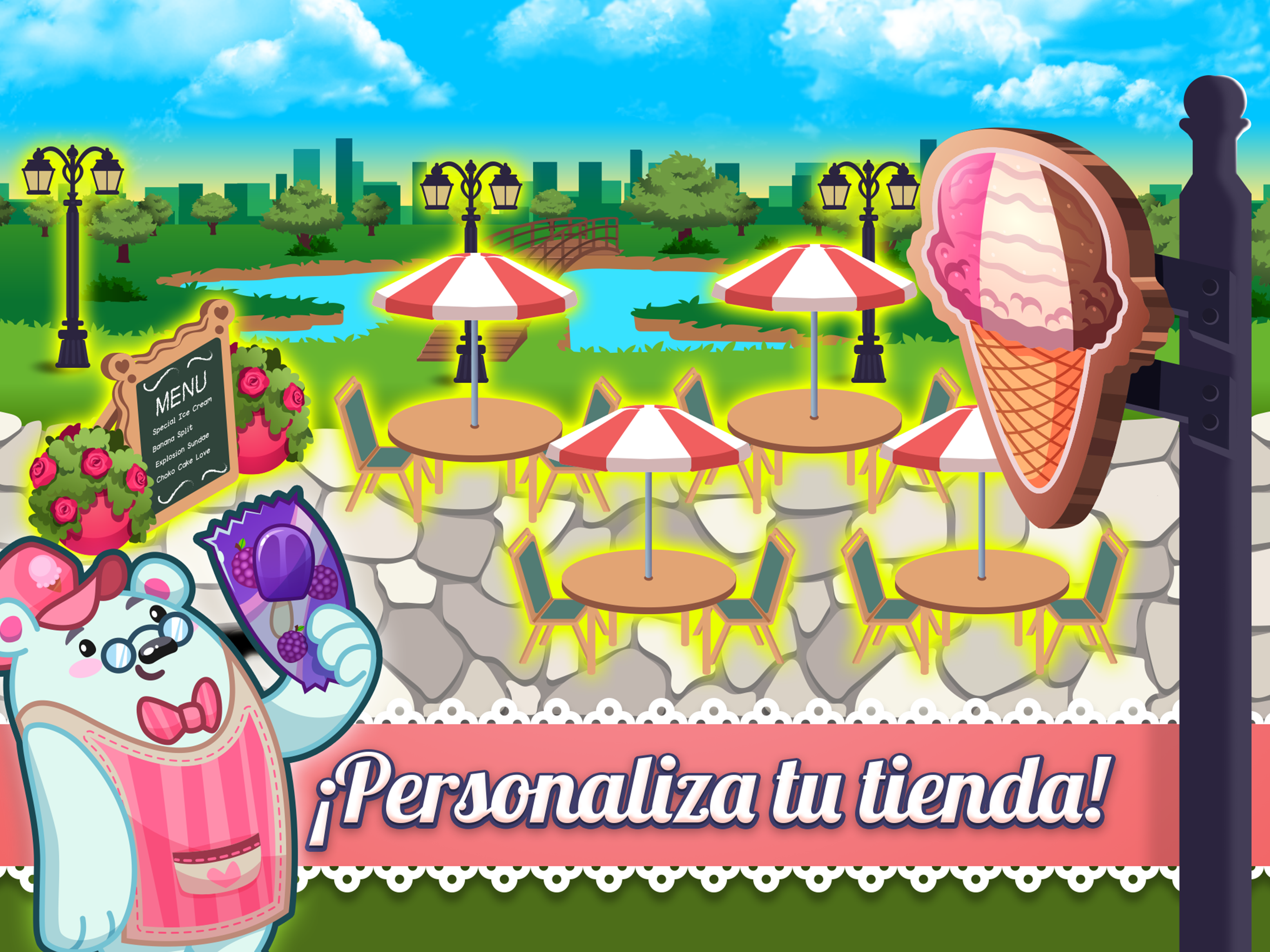 Captura de Pantalla del Juego My Ice Cream Shop: Gestión