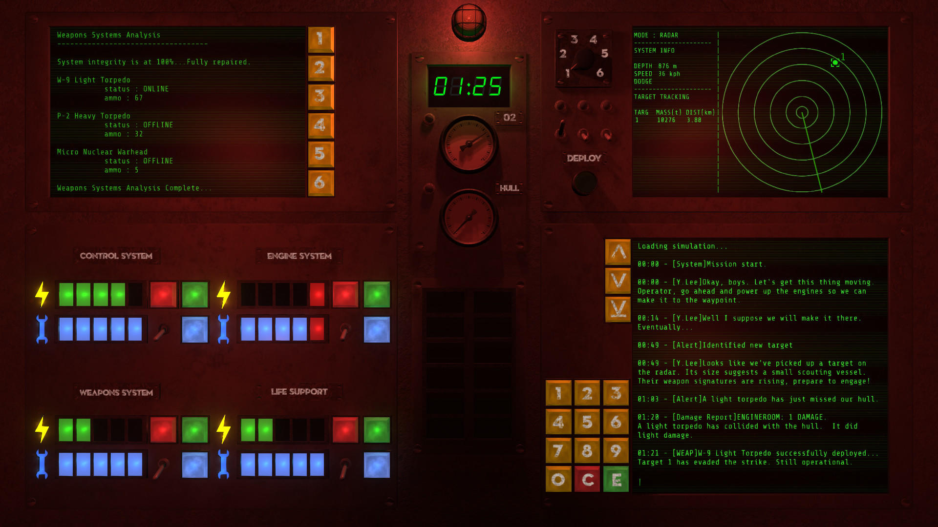 Screenshot of System Control