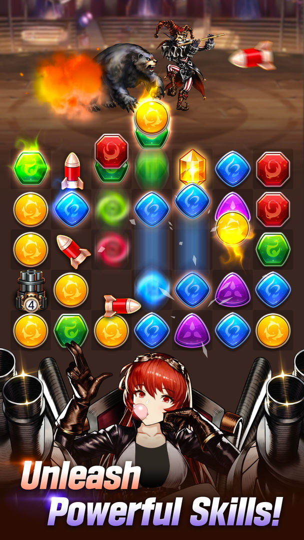 Screenshot of Brave Nine&Puzzle - Match 3