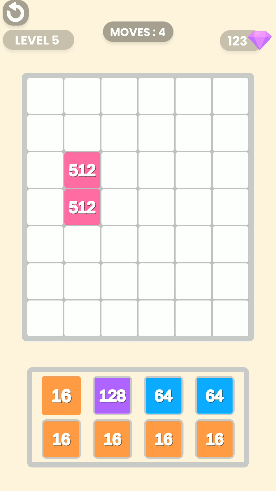 Merge and Match 2048 Game Screenshot