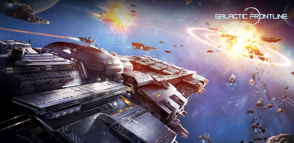 Banner of Galactic Frontline: Game Strategi Sci-Fi Real-time 