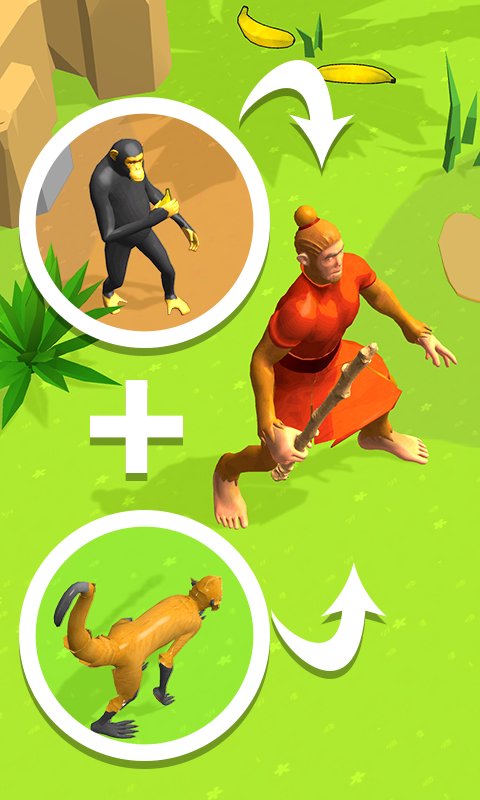 Human Evolution : Runner Game Game Screenshot