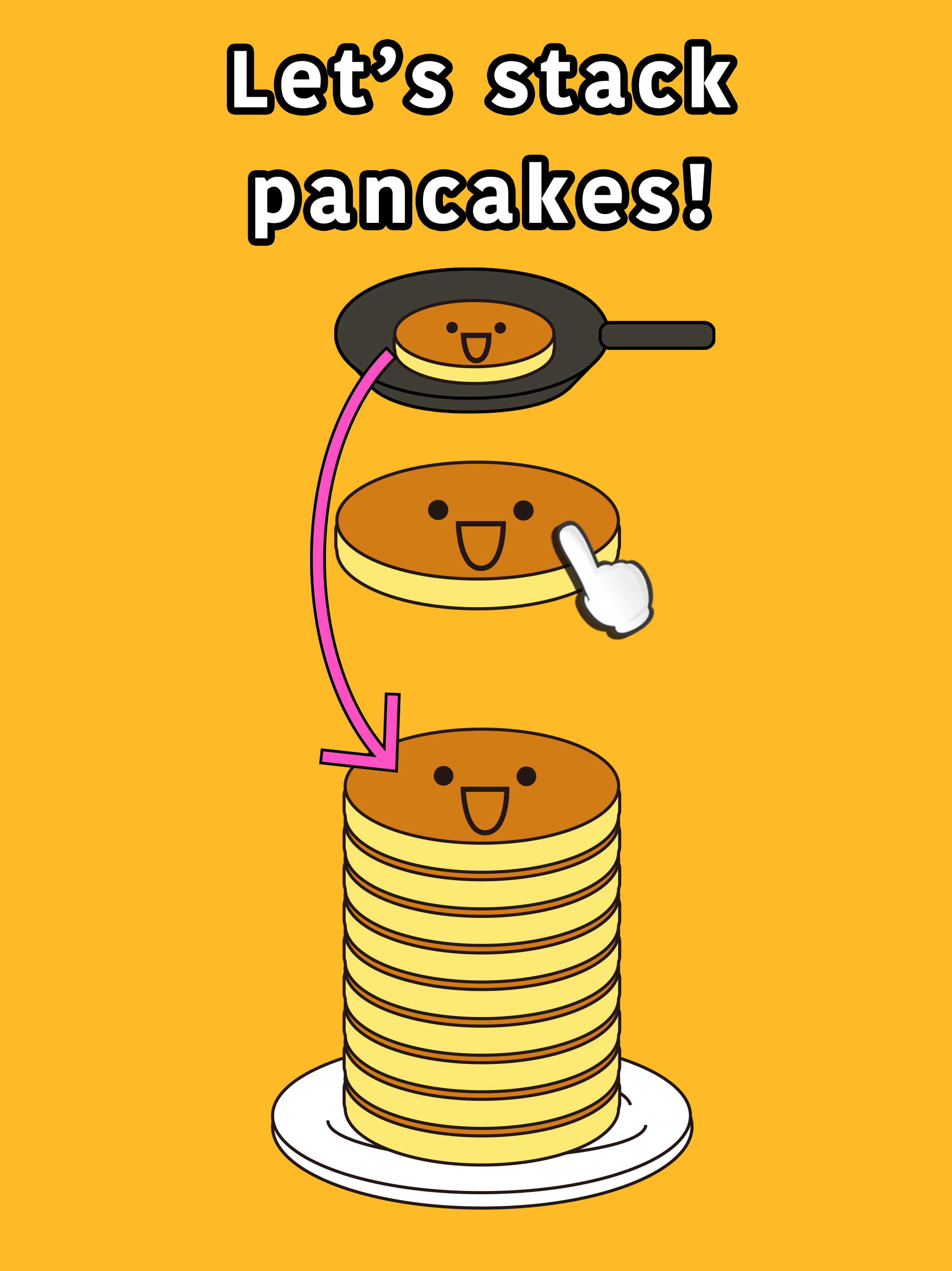 Pancake Tower-Game for kids Game Screenshot
