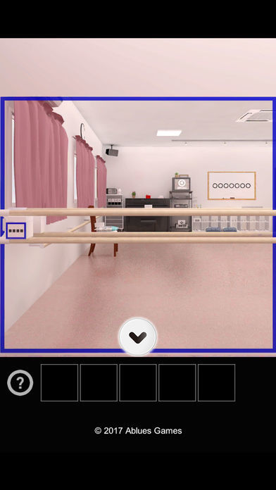 Screenshot of Escape from the ballet classrooms.