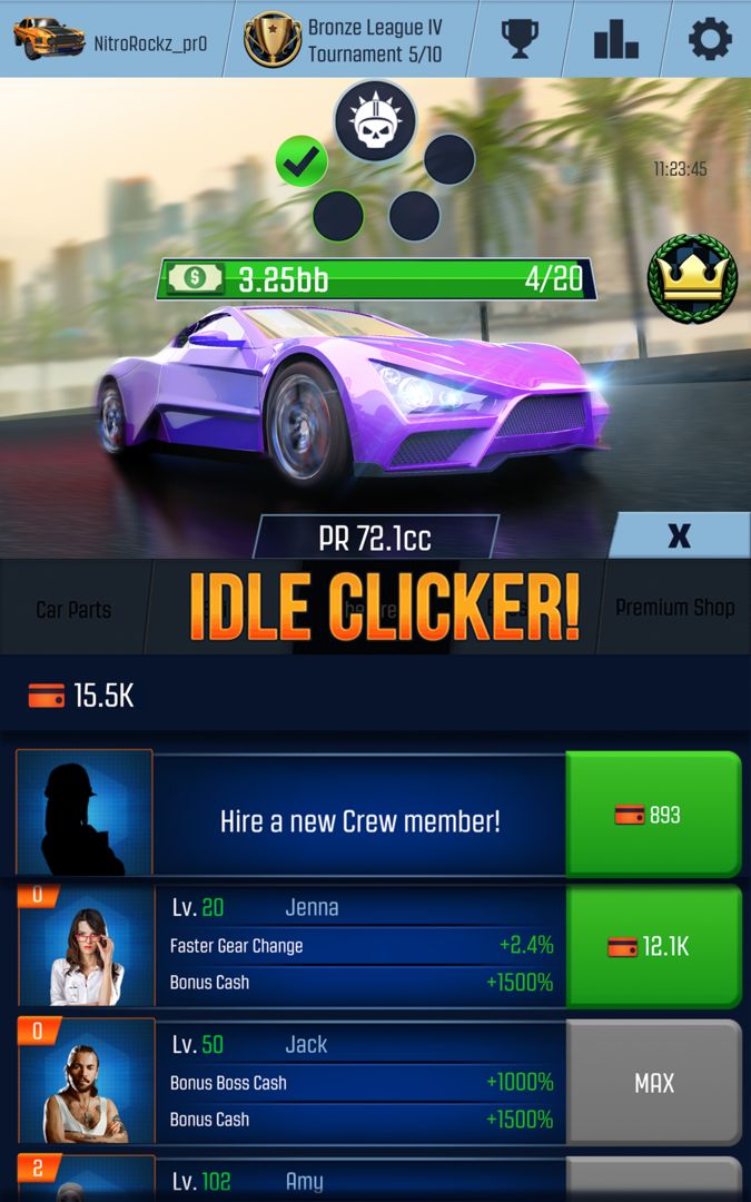 Screenshot of Idle Racing GO: Clicker Tycoon