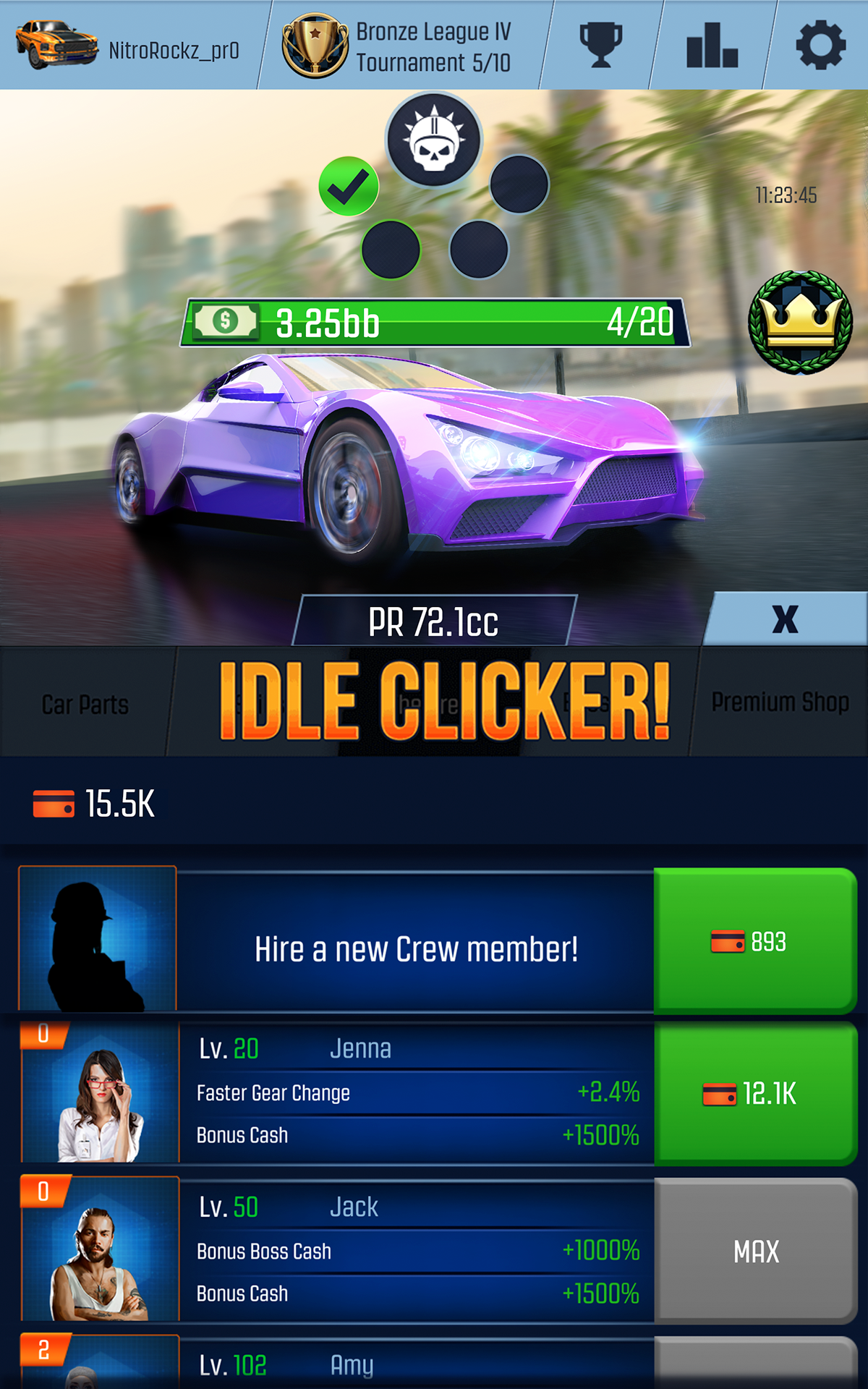 Idle Racing GO: Clicker Tycoon Game Screenshot