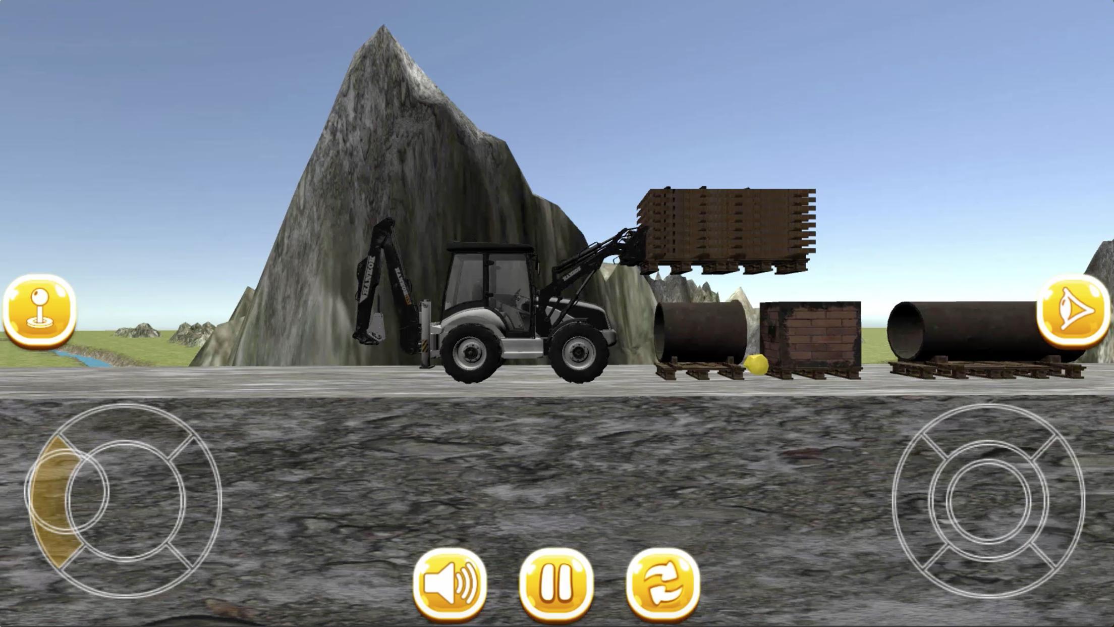 Cuplikan Layar Game Traktor Digger 3D