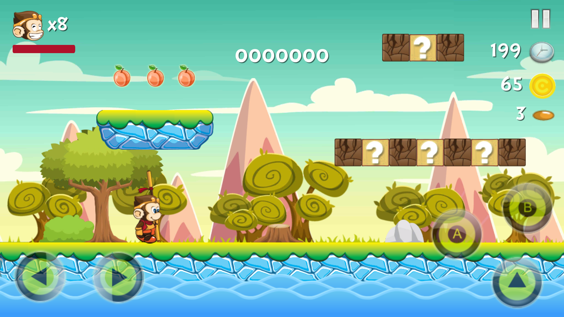 欢乐跳一跳_旅行的猴子 Game Screenshot