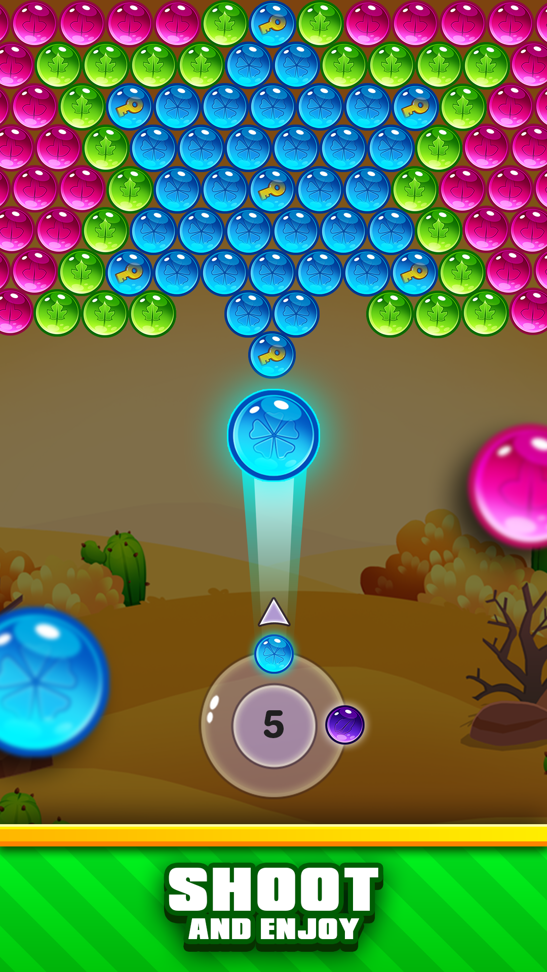 Superstar Bubble Shooter Game Screenshot