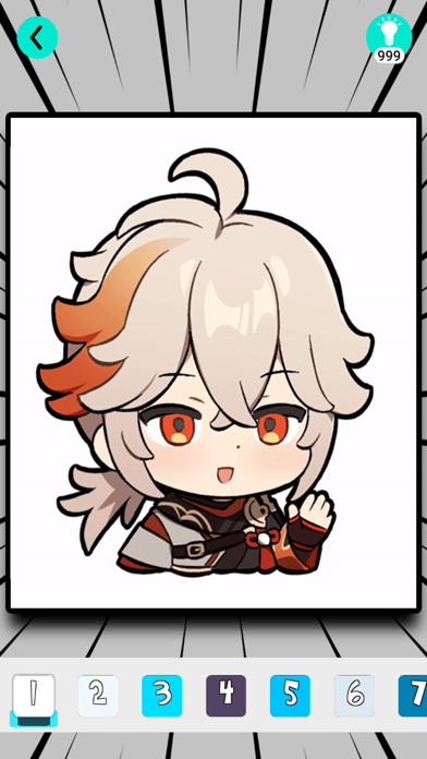 Screenshot of Coloring Bk For Genshin Impact