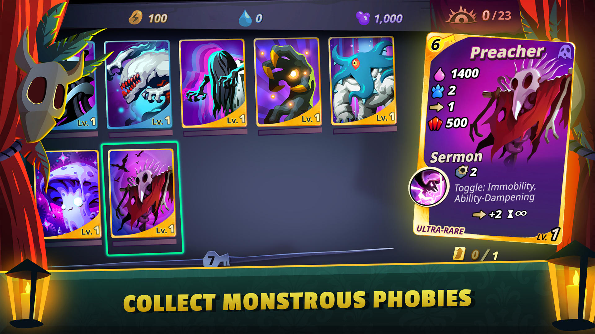 Phobies: PVP Card Battle Game Screenshot