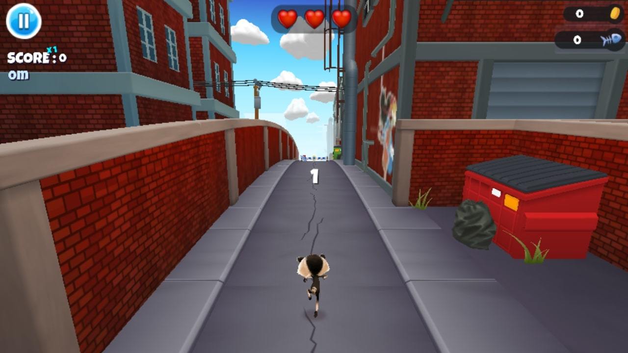 Captura de Tela do Jogo Grumpy Tom Cat Runner