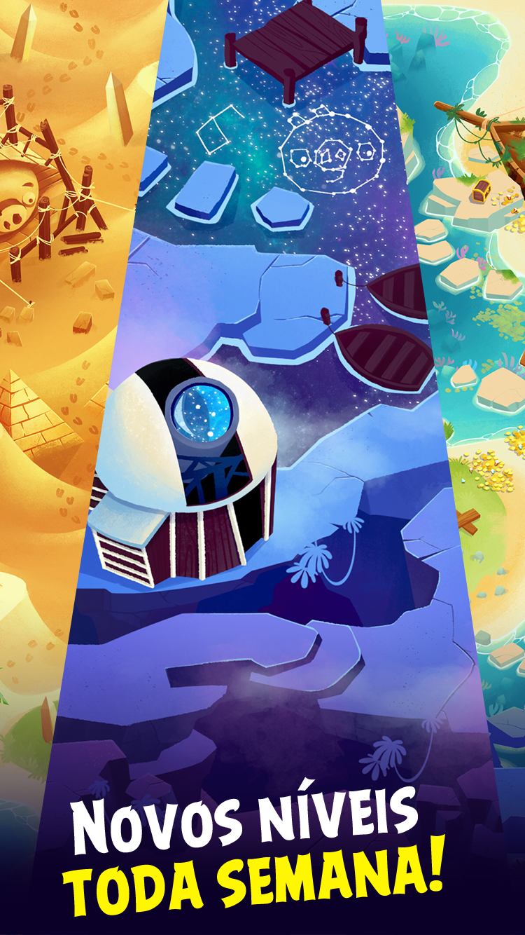 Captura de Tela do Jogo Angry Birds POP Bubble Shooter