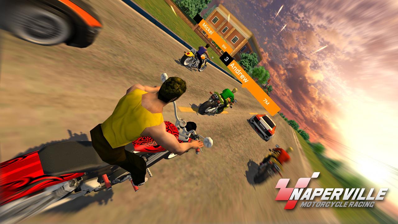 Naperville Motorcycle Racing Game Screenshot