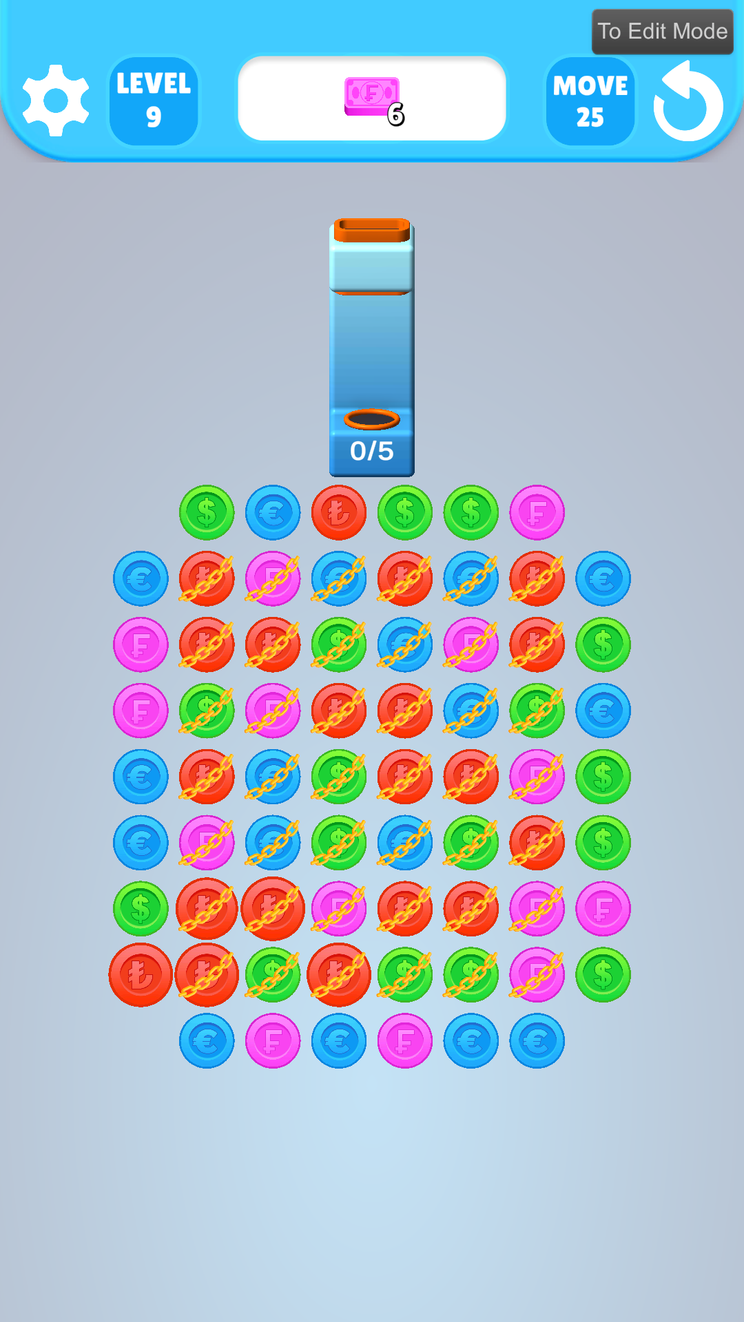 Coin Cascade Game Screenshot