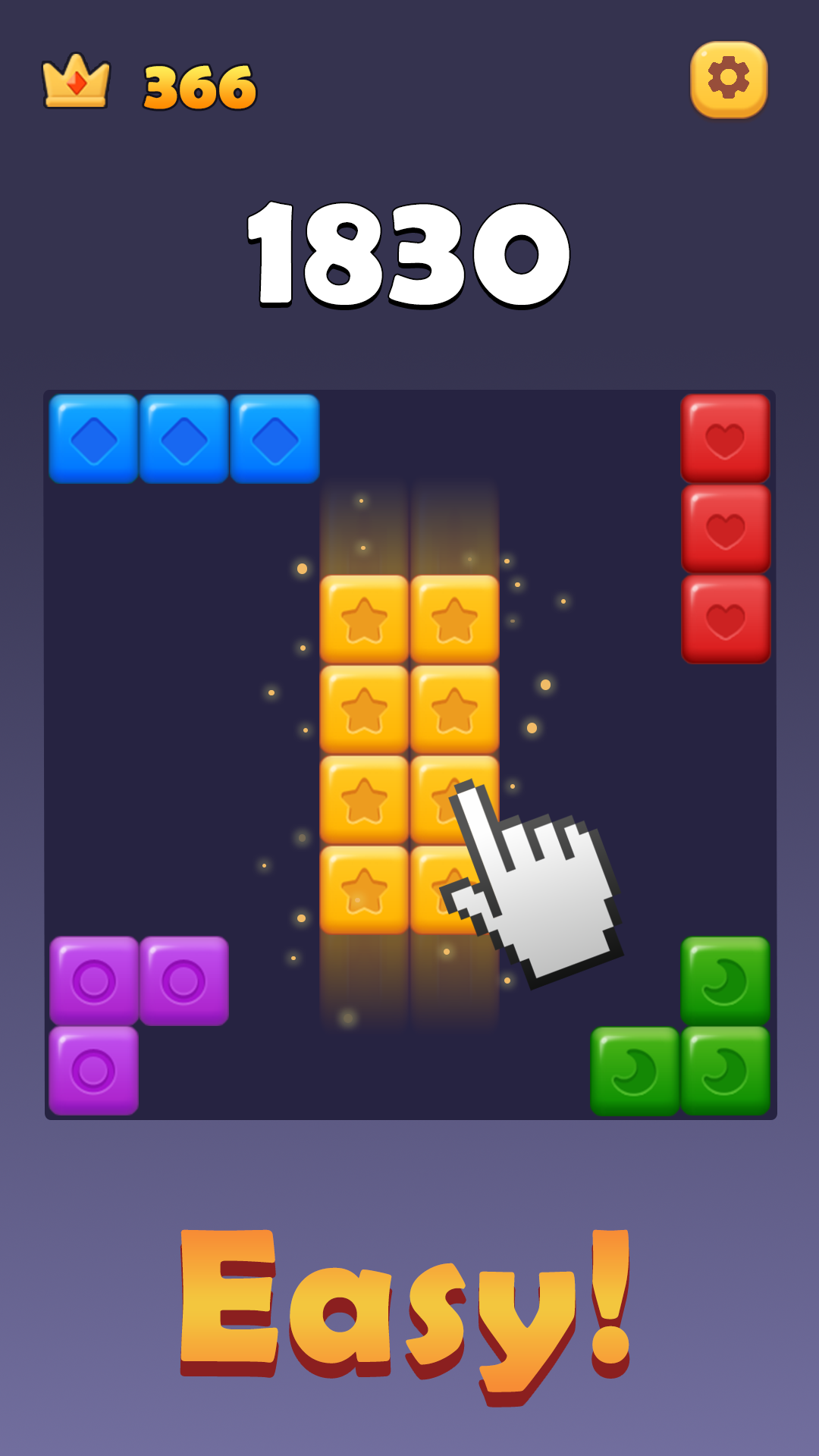 Merge Block Pop Game Screenshot