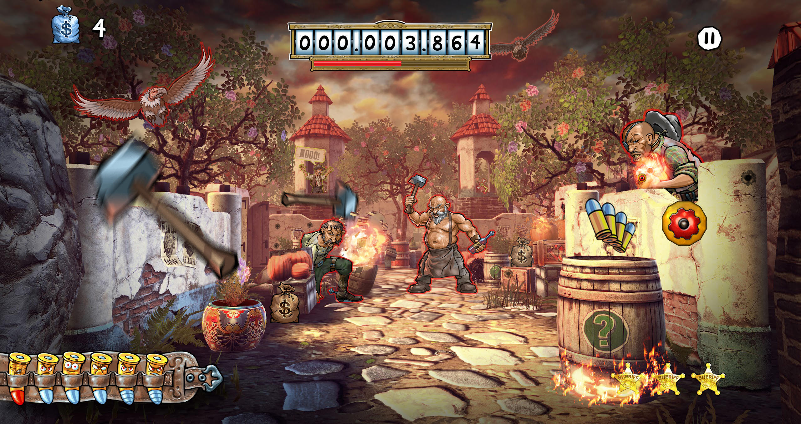 Mad Bullets: Wild West Shooter ゲームのスクリーンショット