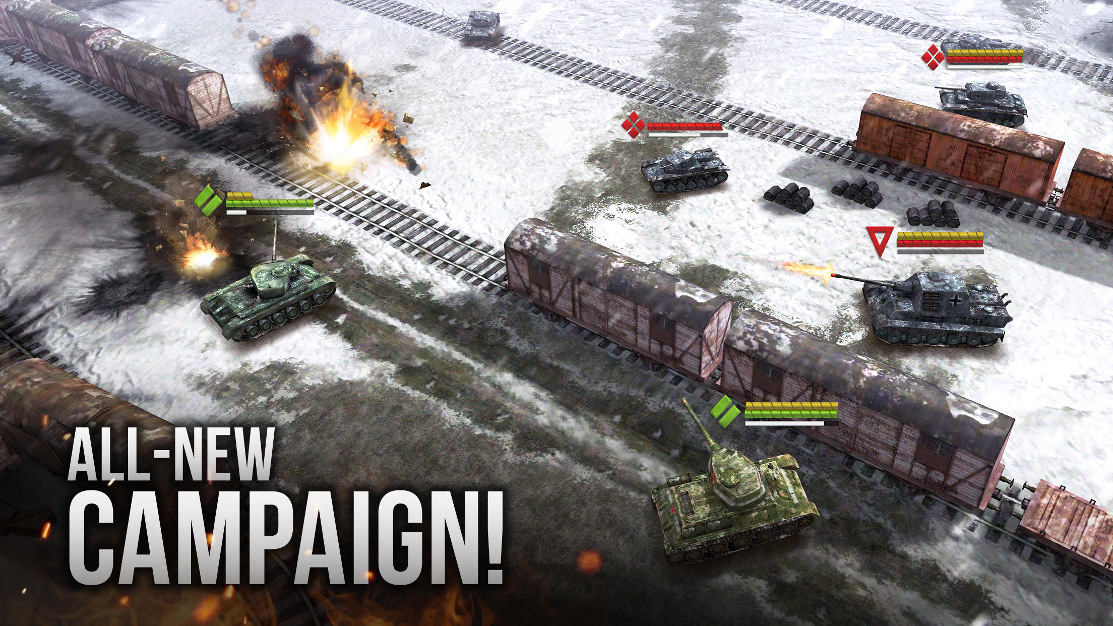 Armor Age: WW2 tank strategy Game Screenshot
