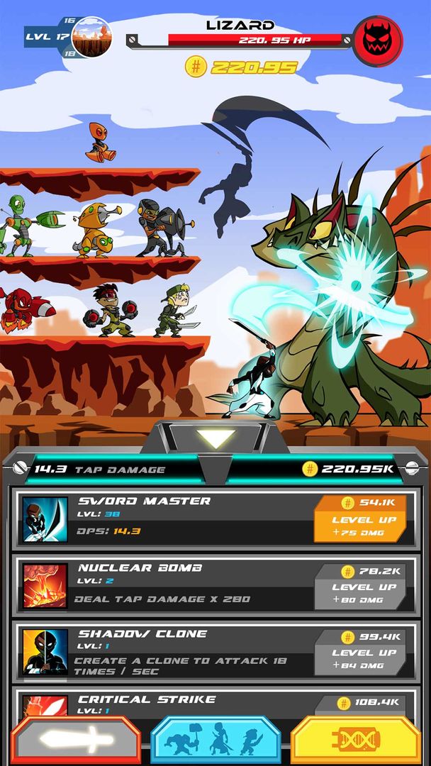 Screenshot of Monsters Impact : Tap Clicker
