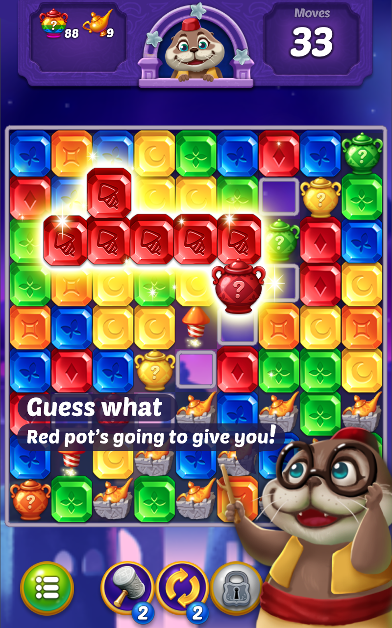 Jewel Pop: Treasure Island Game Screenshot