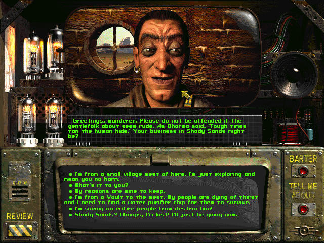 Screenshot of Fallout: A Post Nuclear Role Playing Game