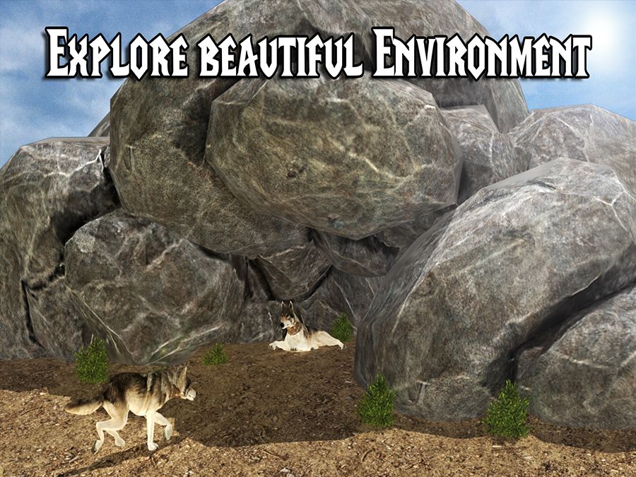 Screenshot of Wild Wolf Adventure Simulator